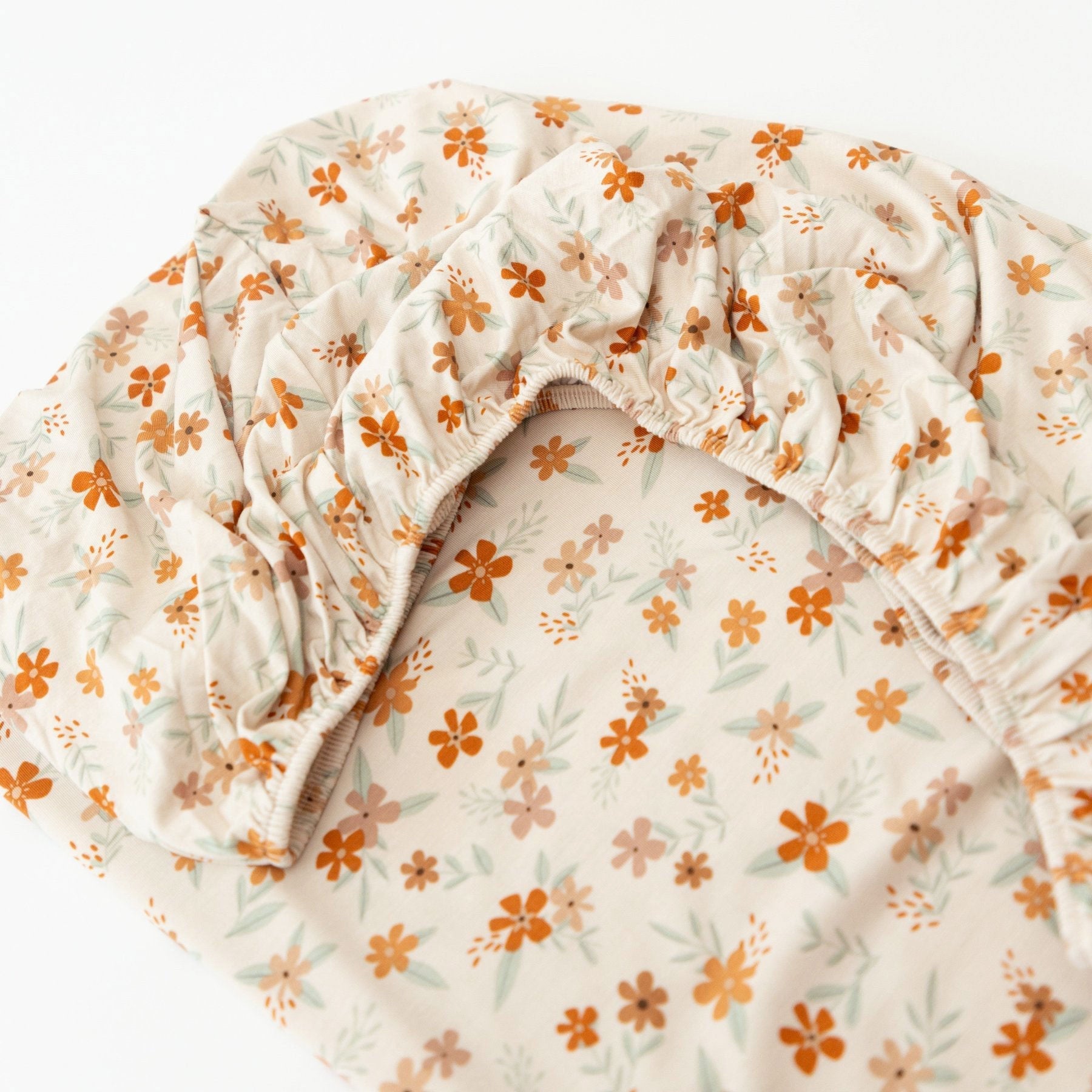 Autumn Floral Crib Sheet