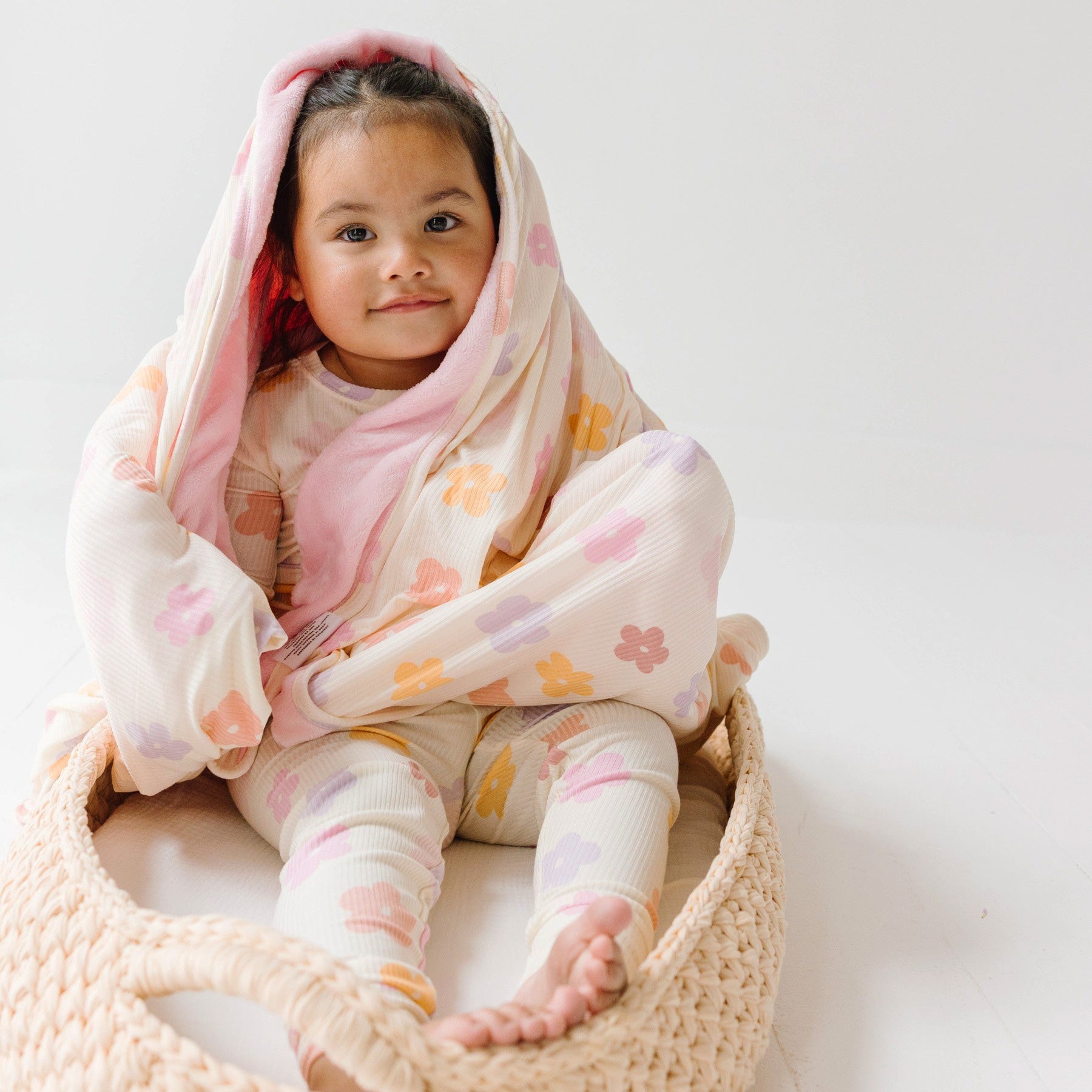 Big Daisies Small Ribbed Two-Piece Set