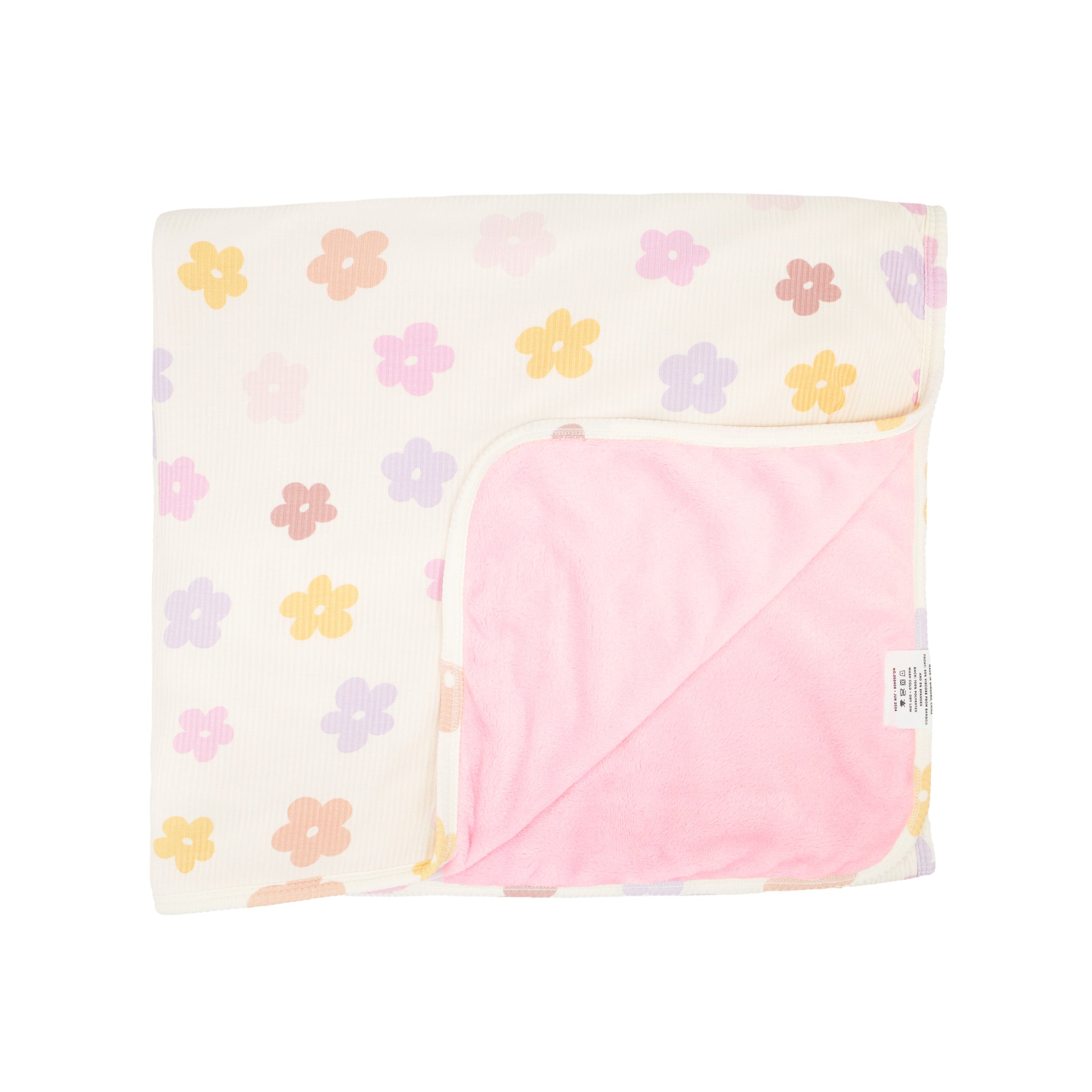 Big Daisies Small Ribbed Toddler Blanket
