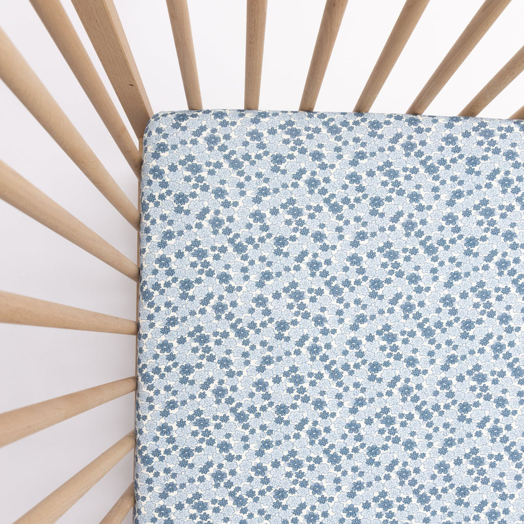 Bluebell Blossoms Crib Sheet