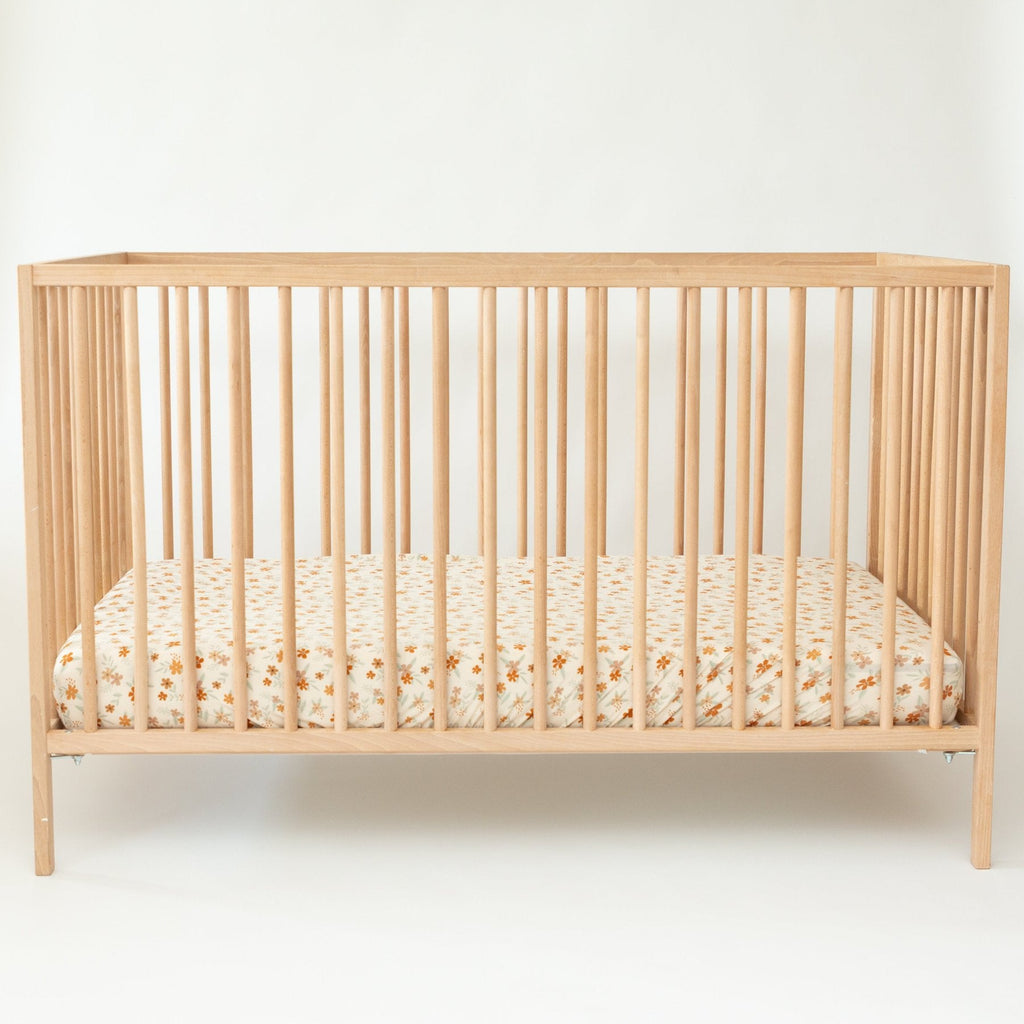 Autumn Floral Crib Sheet