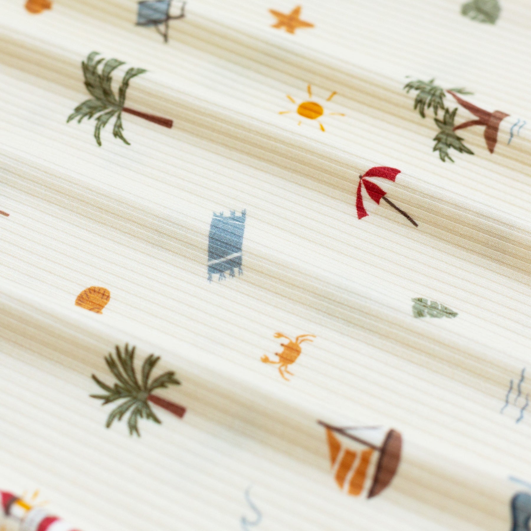 Beach Days Small Ribbed Harem Romper