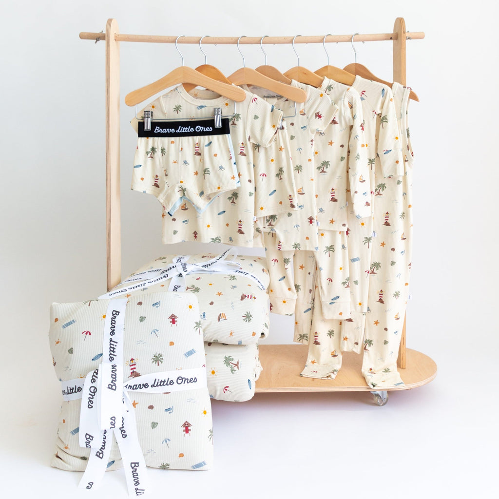 Beach Days Small Ribbed Harem Romper